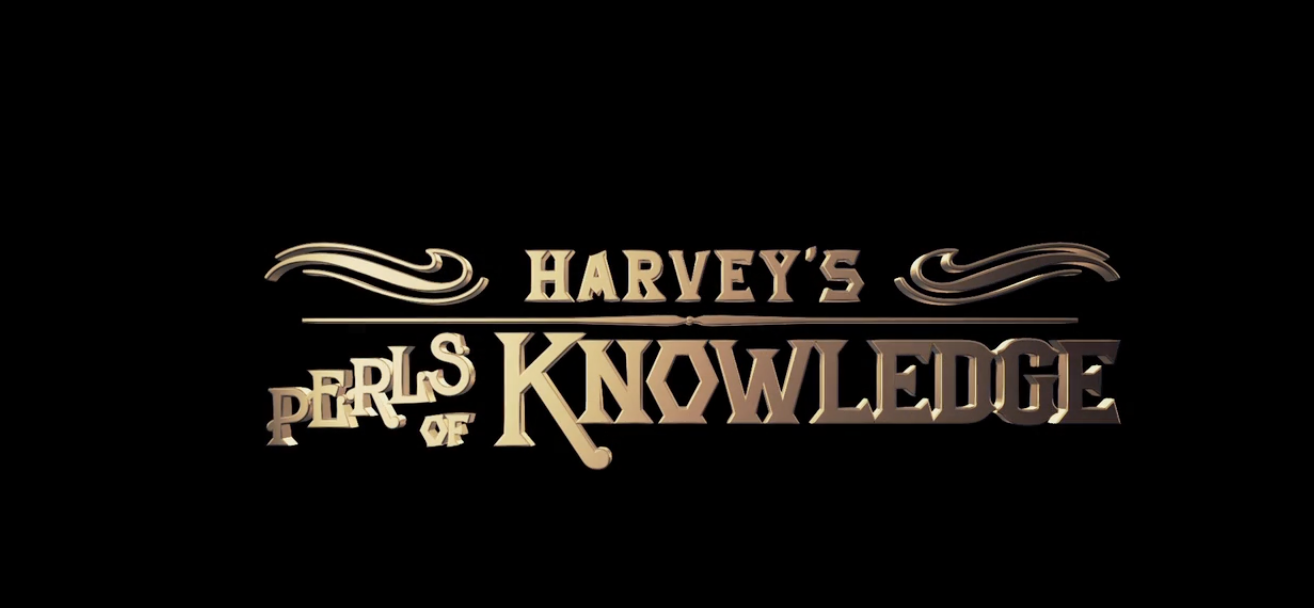 Golden words on a black background that say Perls of Knowledge