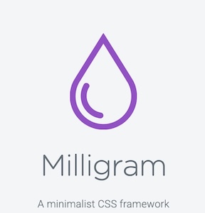 Milligram: a minimalist CSS framework